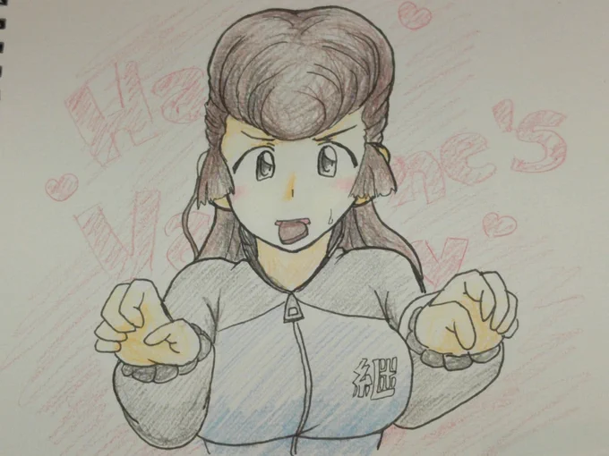 mirageさんで描いた、バレンタインユリ!