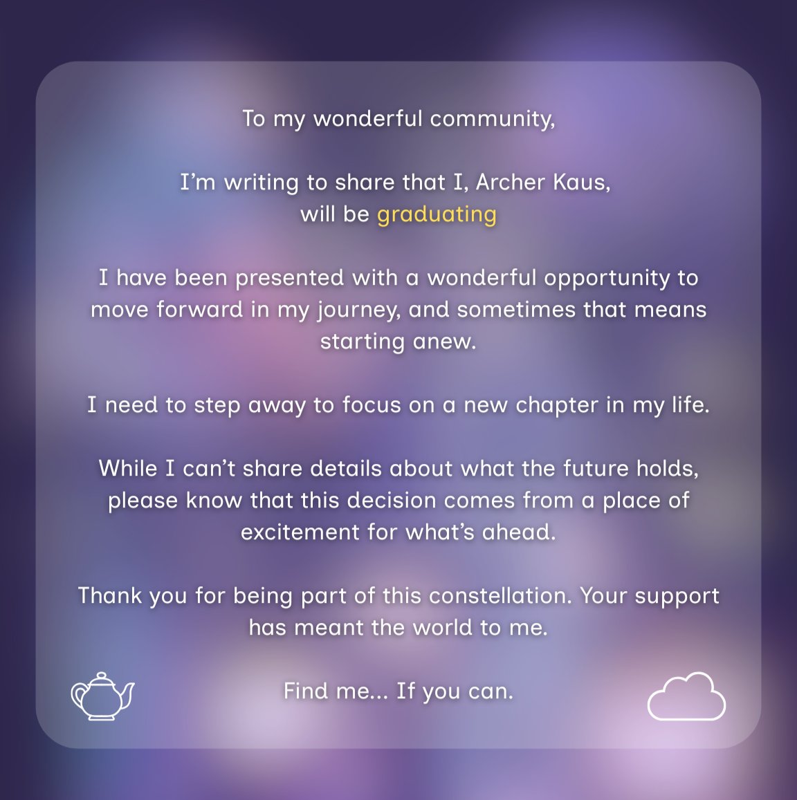 Archer Kaus | GRADUATED tweet media