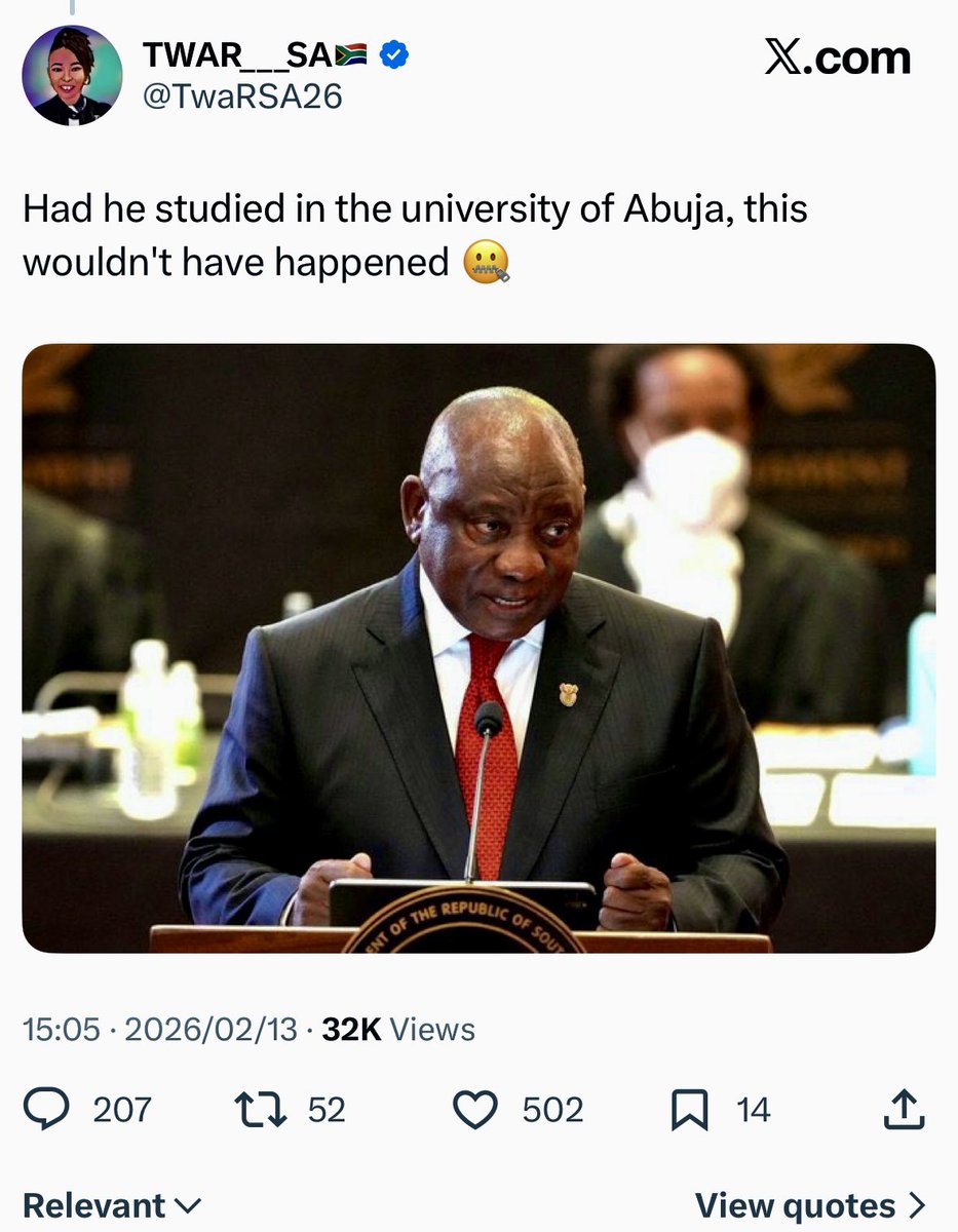 The mask is completely off. Seeing supporters of Action SA, Operation Dudula, and March to March celebrate the murder of a 22-year-old student is the ultimate proof of their moral bankruptcy.

The boy wasn't a criminal, he was a student working an honest job to fund his future.