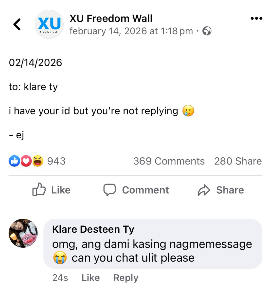 lost and date 💌
— a mini klarijah valentines au wherein

losing a valuable item, klare found herself in a valentine’s date with elijah, the founder