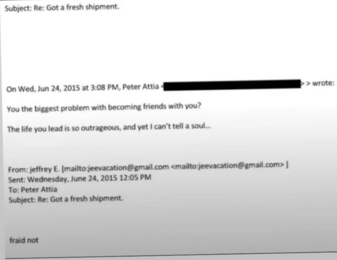bitchcraft's tweet photo. @PeterAttiaMD Nobody believes you. https://t.co/Th8DNdE0gW