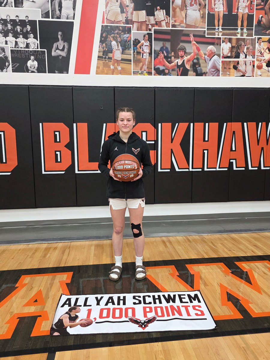 ViroquaGBB's tweet photo. Down big at the half, battled back to take a lead, but came up just short. In the midst of our second half run Allyah drilled a 3 to eclipse the 1,000 point mark…as a sophomore. We are so proud! Congrats, 2!!

@AllyahSchwem 

@TravisBOUND @ColtonWilson23 @NorbertDurst https://t.co/dvg6JJyuUN