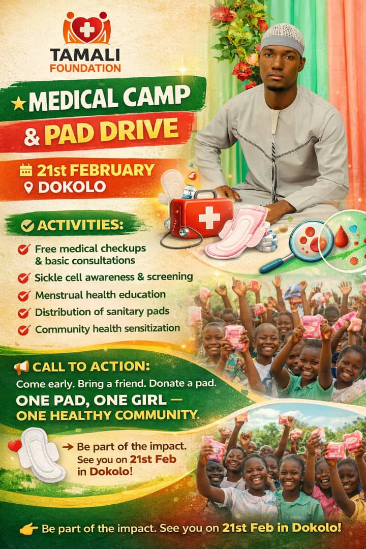 SanSpyce's tweet photo. 7 days to go
Let's get on the move to impact the community of Dokolo
#MedicalCamp
#PadDrive
#Onepadonegirl
#HealthyMenstruation https://t.co/19hNzCft6H