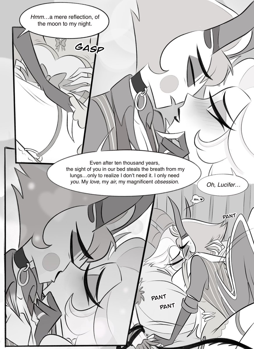 Lucylicious666's tweet photo. The Succubus Gambit (V-Day Comic) pg 5-8
#lucilith #HazbinHotel #LuciferHazbinHotel #LilithMorningstar #vivziepop #luciferandlilith #Hellaverse #ValentinesDay https://t.co/DE09yDkmXK