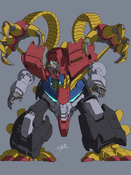 #私はこういう絵を描いています ガンダム描いたりたまに女の子を描いたりします