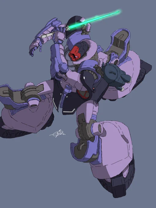 #私はこういう絵を描いています ガンダム描いたりたまに女の子を描いたりします
