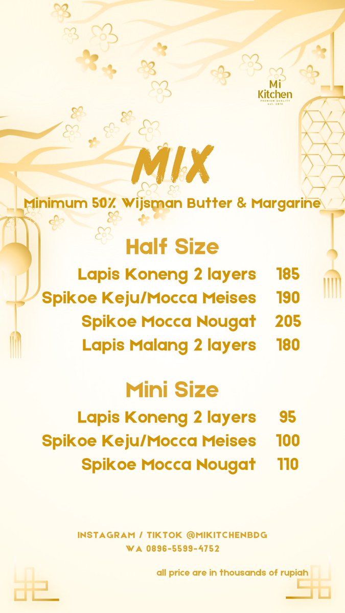 MiKitchenBDG's tweet photo. 🐴🎊🧧CNY HAMPERS 🧧🎊🐴

⁣⁣⁣⁣⁣⁣⁣⁣⁣⁣⚠️ Pengiriman min. 3 alamat menggunakan FF Express start from Rp.11.000/alamat

⚠️ LUAR KOTA dikirim menggunakan PAXEL sameday⁣⁣⁣⁣⁣⁣⁣
1 alamat max 3 dus kue full size (total 5kg)

✨CNY PROMO✨ 👉🏻 Free Packing Kardus https://t.co/6jBKSulo8m