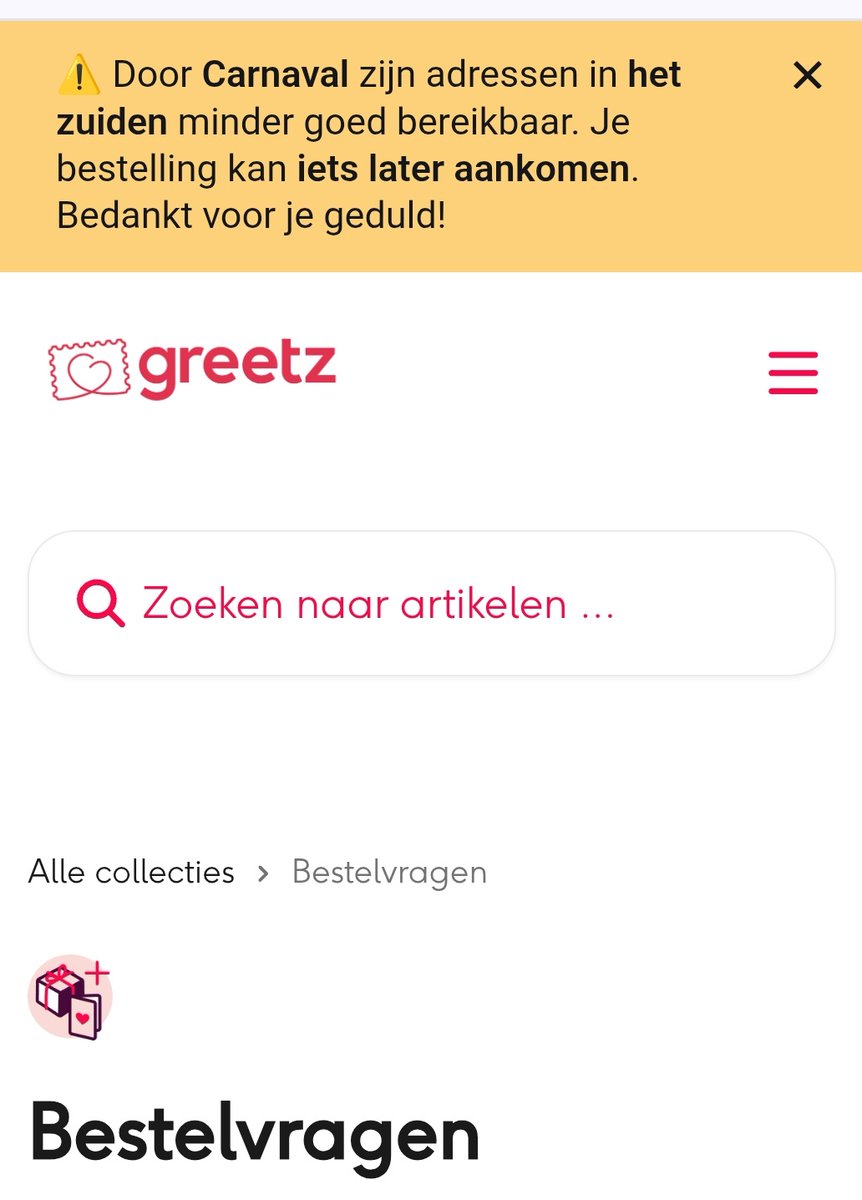 die_rien's tweet image. Sorry vrienden uit het zuiden. De valentijn cadeaus zullen wat later arriveren dit jaar