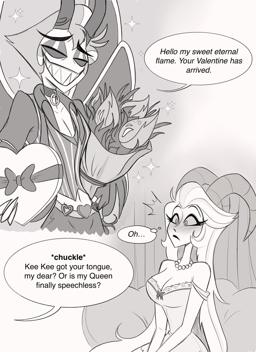 The Succubus Gambit (V-Day Comic) pg 1-4
#lucilith #HazbinHotel #LuciferHazbinHotel #LilithMorningstar #vivziepop #luciferandlilith #Hellaverse #ValentinesDay