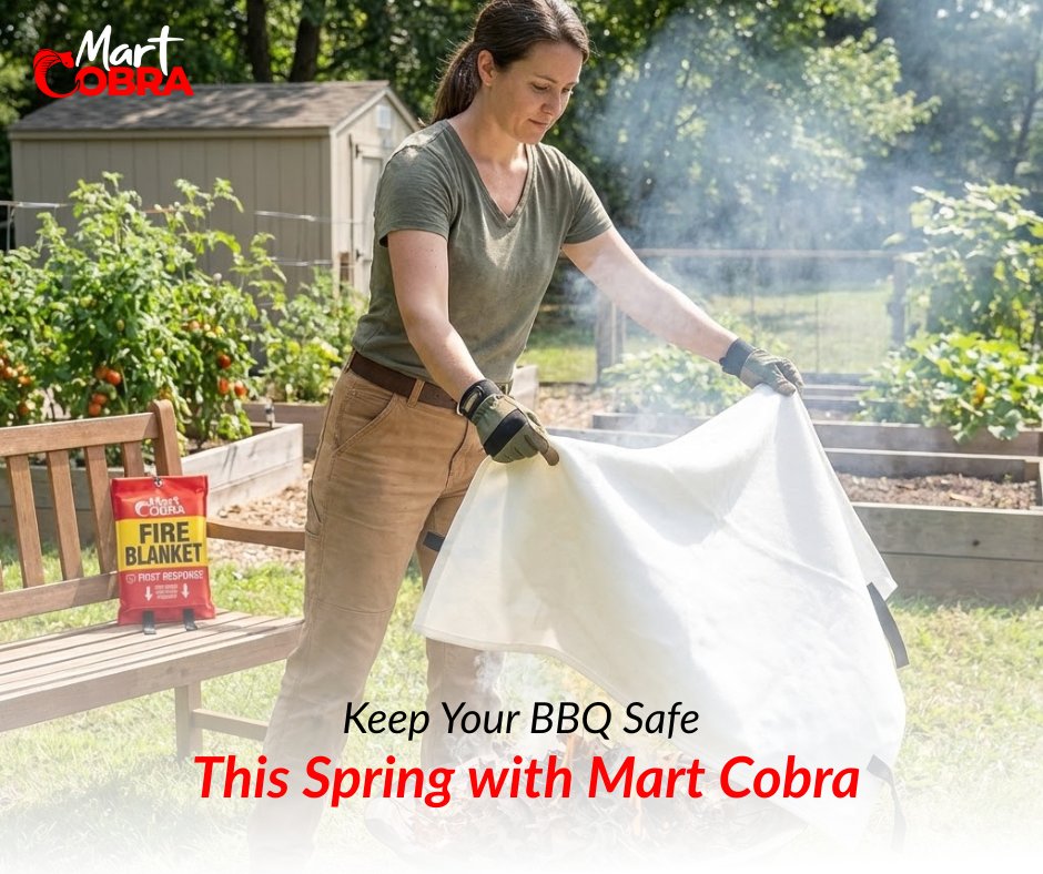 🔥 Keep your spring cookouts safe! The Mart Cobra BBQ Safety Kit is compact, easy to use, and ready for any spark. Protect your grill, guests, and home while enjoying the fun.