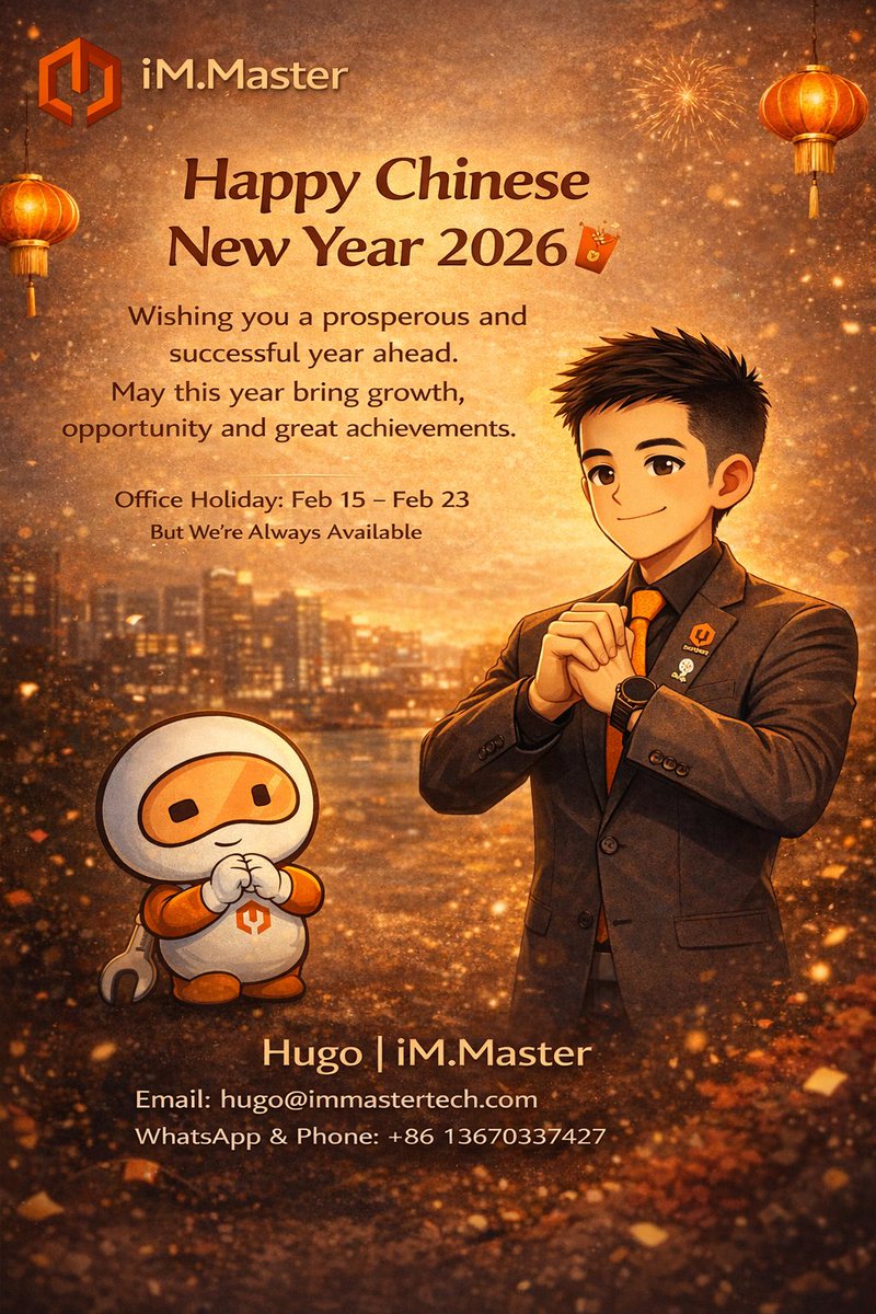 HugoLee789's tweet image. Double celebrations, double good luck! ❤️🧧

Valentine’s Day &amp;amp; Early CNY wishes from iM.Master.

Love, growth, and prosperity for you in 2026.

We’re always available, even during holidays.

#iMMaster  #ValentinesDay #CNY2026 #STEM