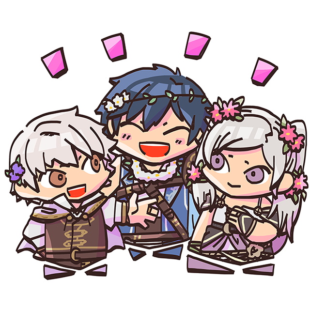 once again wishing this specific chrom a happy valentines day. will never be over chrom "resting bitch face" ylisse smiling like this
