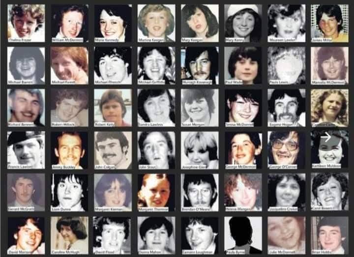 RobLooseCannon's tweet photo. On this day in 1981, 841 young people went out for a Valentine's Day dance in The Stardust nightclub in Artane. That night, 48 sons and daughters of Dublin never came home, tragically dying in a nightmarish and preventable fire. Escape routes were chained shut. Dozens of young people were seriously injured, hundreds of family members and friends were traumatised forever. 

The first tribunal cited arson as the "probable" cause, implying one of the young people attending the disco caused the fire. This verdict was contradicted by extensive evidence that emergency exits in the club were regularly blocked, padlocked, and chained. This was also the case that fateful night. 

The families felt this was a cover-up, scapegoating their children. The arson verdict absolved the Stardust's owners and operators (the Butterlys) of any guilt and made it impossible for the survivors and victims' families to sue for compensation. Shockingly, the Butterly family themselves successfully made a compensation claim for IR£581,000 in 1983 for the arson verdict.

The survivors and families never gave up, even though a government-ordered report in 2009 said there was no evidence of arson, but due to the passage of time and lack of evidence, no more investigation was warranted. The same verdict was returned again in 2017. 

Then, in 2018, a fresh postcard writing campaign was launched, compelling the Attorney General to finalise the coroner's reports. This grassroots citizen led action led to the Attorney General confirming  fresh inquests would be held. 

These investigations into the deaths began at Dublin District Coroners Court in April 2023.On the 18th of April 2024, the jury returned a majority verdict of unlawful killing of all 48 people. 

Sadly, many victims and loved ones have already passed away without seeing the justice and vindication they so badly deserve. In August 2024 the Irish government signed off on a €24 million redress package for the Stardust families.

This year, Justice Minister Jim O’Callaghan announced a €16.4 million scheme offering flat "recognition payments" of €20,000 to approximately 823 survivors of the fire. 

Take a moment today to imagine the futures those young people would've had. All the lives they would've touched, the love they would've given and received. The children they could've made. 

May the dead find peace, may the living find justice.
 * Brian Hobbs
 * Carol Bissett
 * Caroline Carey
 * Caroline McHugh
 * David Flood
 * David Morton
 * Donna Mahon
 * Eamon Loughman
 * Eugene Hogan
 * Francis Lawlor
 * George McDermott
 * George O'Connor
 * Gerard McGrath
 * Helena Mangan
 * Jacqueline Croker
 * James Millar
 * Jimmy Buckley
 * John Colgan
 * John Stout
 * Josephine Glen
 * Julie McDonnell
 * Kathleen Muldoon
 * Liam Dunne
 * Marcella McDermott
 * Margaret Kiernan
 * Margaret Thornton
 * Marie Kennedy
 * Mary Keegan
 * Mary Kenny
 * Martina Keegan
 * Maureen Lawlor
 * Michael Barrett
 * Michael Farrell
 * Michael Ffrench
 * Michael Griffiths
 * Murtagh Kavanagh
 * Paula Byrne
 * Paula Lewis
 * Paul Wade
 * Richard Bennett
 * Robert Hillick
 * Robert Kelly
 * Sandra Lawless
 * Susan Morgan
 * Teresa McDonnell
 * Thelma Frazer
 * William McDermott