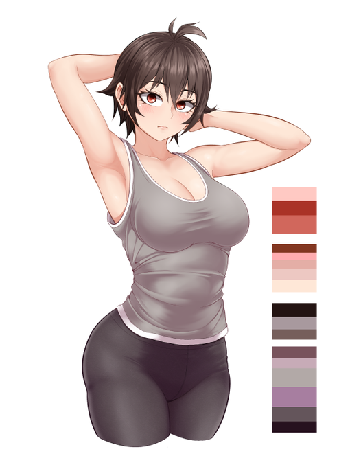 イラスト練習20 タンクトップ 