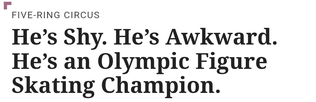 this headline about misha 😭