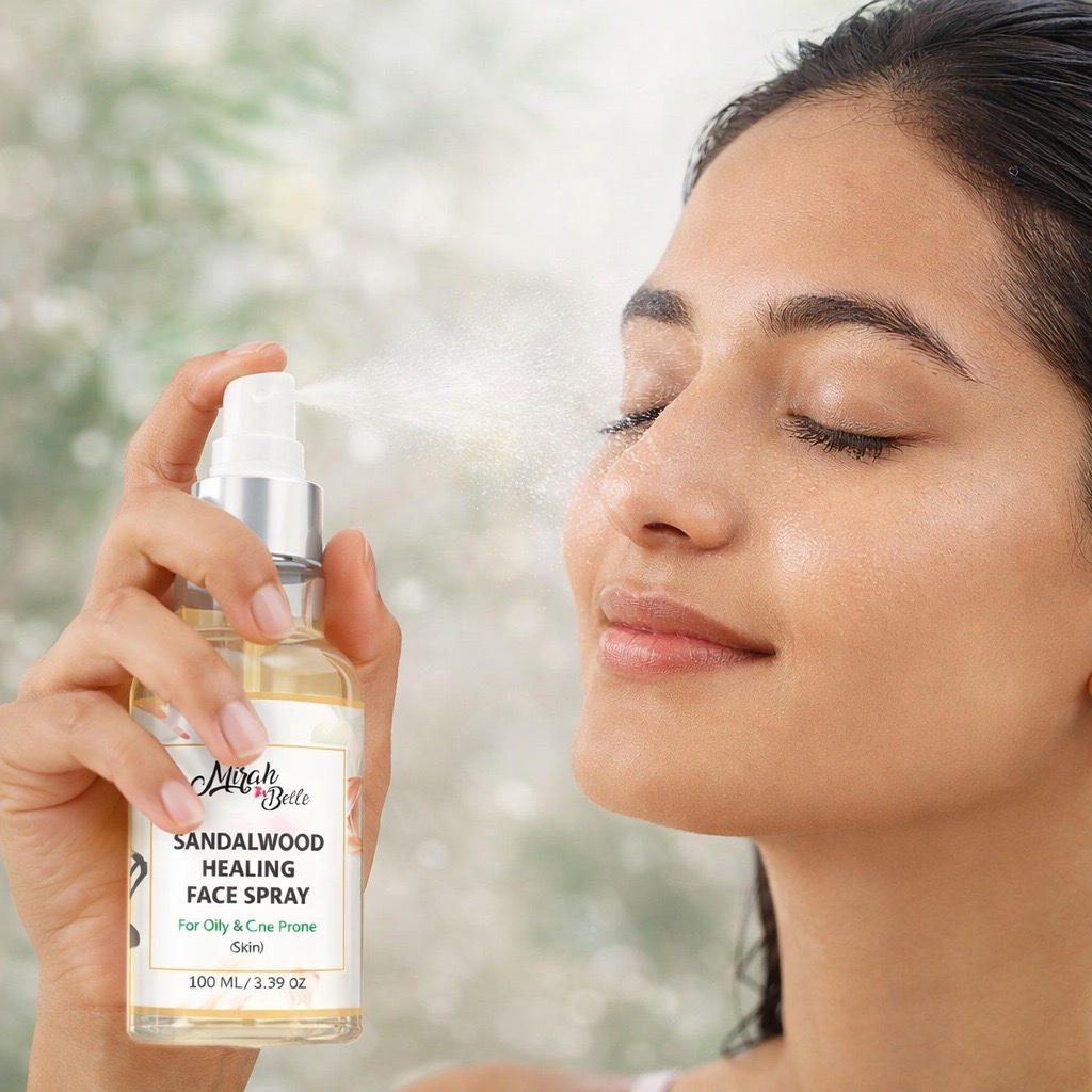 mirahbelle_'s tweet image. Calm skin in one spray 🤍🌿
Sandalwood Healing Face Spray controls oil, soothes acne-prone skin &amp;amp; refreshes instantly. Perfect for Indian heat &amp;amp; humidity.

Follow for more- @mirahbelle_ 

Buy Now - mirahbelle.com/healing-face-s…

#Sandalwood #ClearSkin