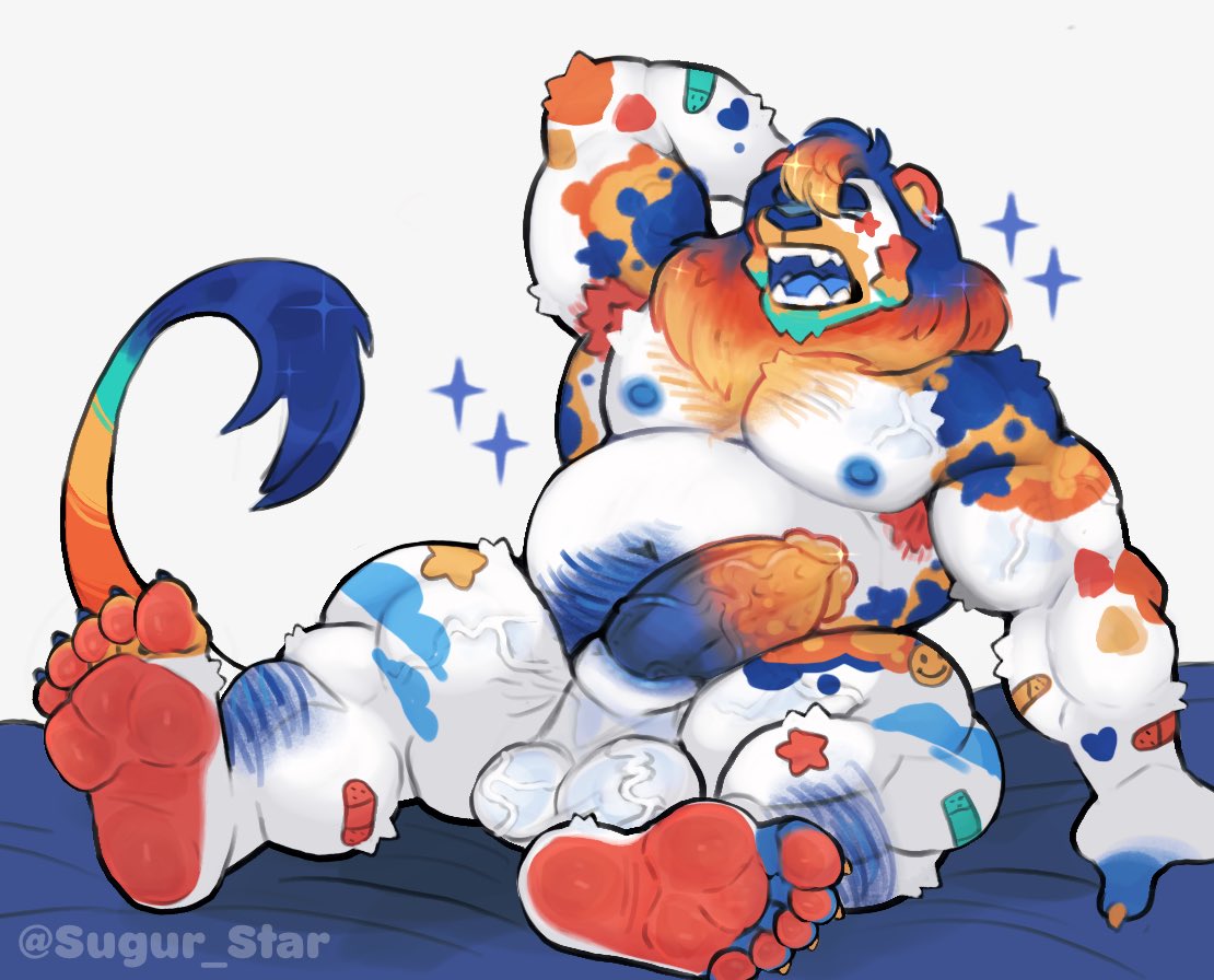 Crayon lion dilf🌈