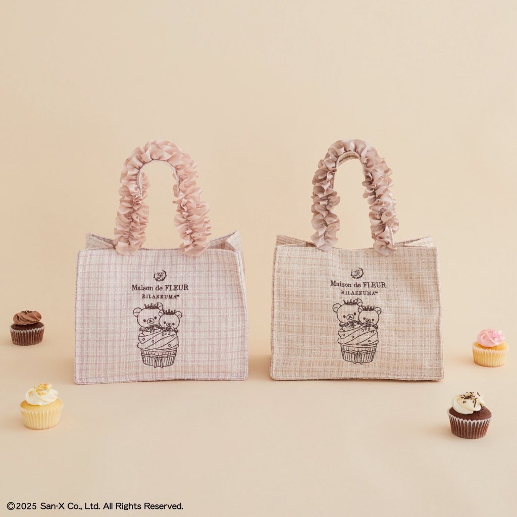MaisondeFLEUR1's tweet photo. Special Collaboration🧁
Maison de FLEUR×RILAKKUMA 
大人気の『リラックマ』コラボ第6弾♪ 

リラックマとコリラックマがカップケーキに寄り添う限定のオリジナルアートに注目🎀

詳細はこちら▽
https://t.co/TG7GUUCbln https://t.co/hhyXW0GnkE