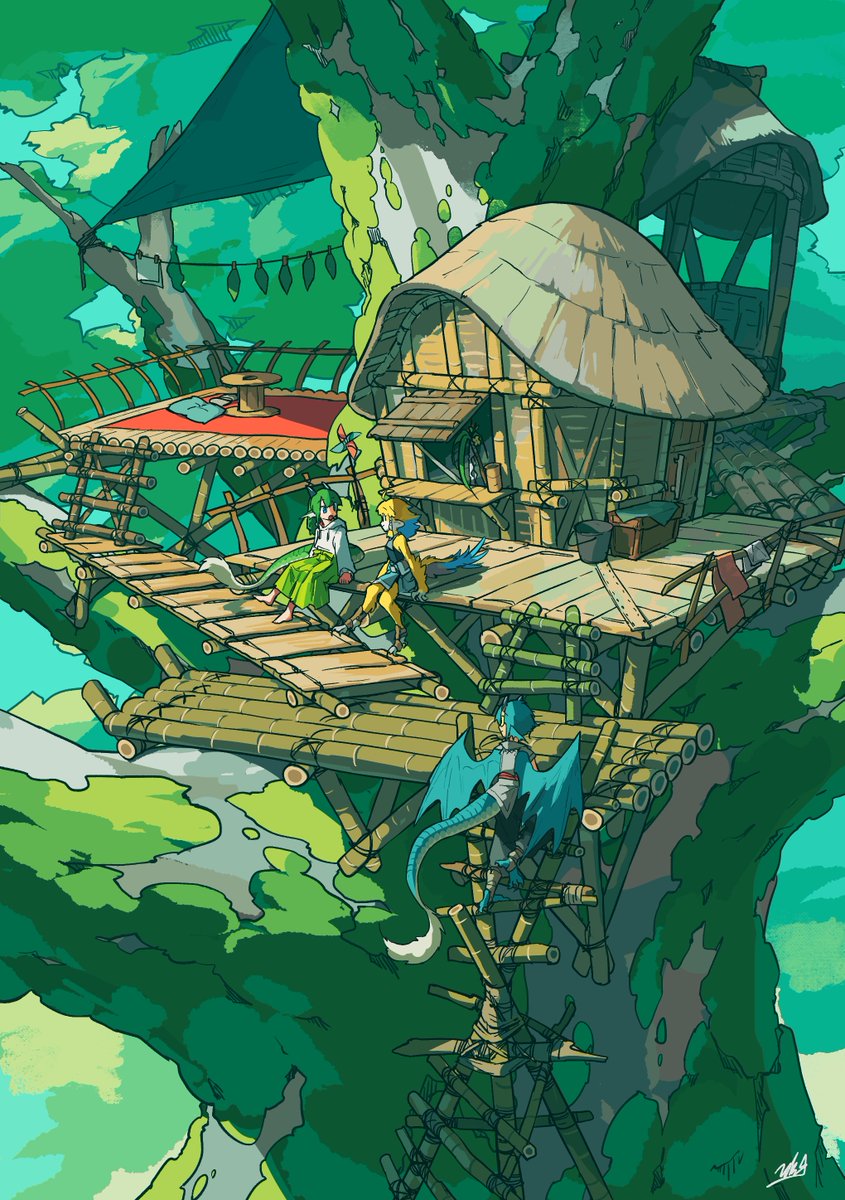 人外とか自然とか🐉🌿
#私はこういう絵を描いています #HyperEthereal