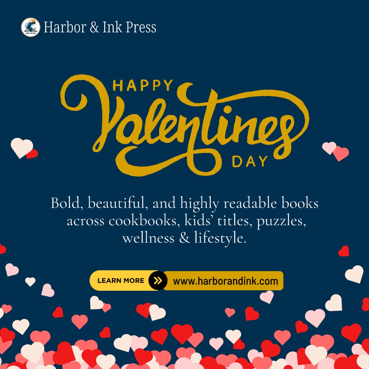 harborinkpress's tweet photo. Fall in love with a good book this Valentine’s Day 💘
Bold, beautiful, and thoughtfully crafted reads — exclusively on Amazon.

#harborandinkpress #valentinesdayreads #bookstagram #giftideas #booklovers #amazonbooks #readmore #romanticreads #cozyreading #bookgift #indiepublisher https://t.co/PfRcnOQHdd
