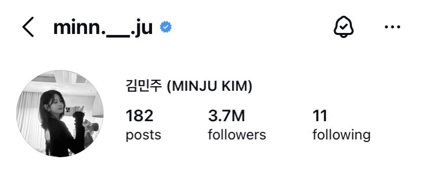260214 | Kim Minju's personal Instagram account has surpassed 3.7M followers!

🔗instagram.com/minn.__.ju?igs…

#김민주 #민주 #ミンジュ #KimMinJu <a href="/minju_official_/">김민주 KIM MIN JU</a>