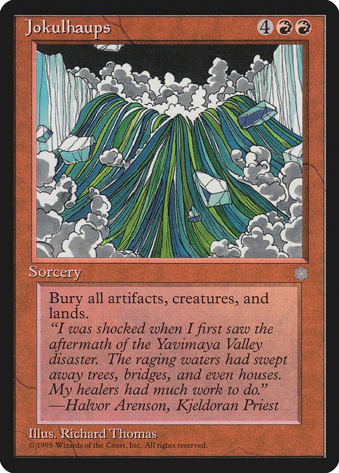 Emsizz's tweet photo. @TolarianCollege Jokulhaups https://t.co/jpfjK2S4TC