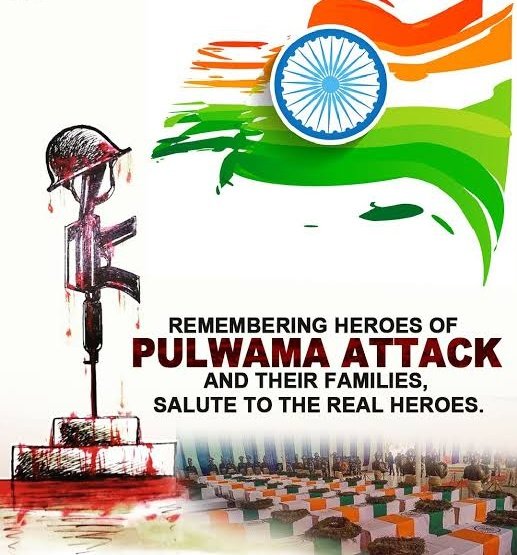 kjyani2001's tweet photo. पुलवामा हमले में मातृभूमि की रक्षा करते हुए अपना सर्वोच्च बलिदान देने वाले माँ भारती के अमर सपूतों को भावभीनी श्रद्धांजलि। 🇮🇳

आपके शौर्य और बलिदान का यह देश सदैव ऋणी रहेगा। जय हिन्द! 
#PulwamaMartyrs #SaluteToHeroes #PulwamaAttack https://t.co/oFAfwxm80a