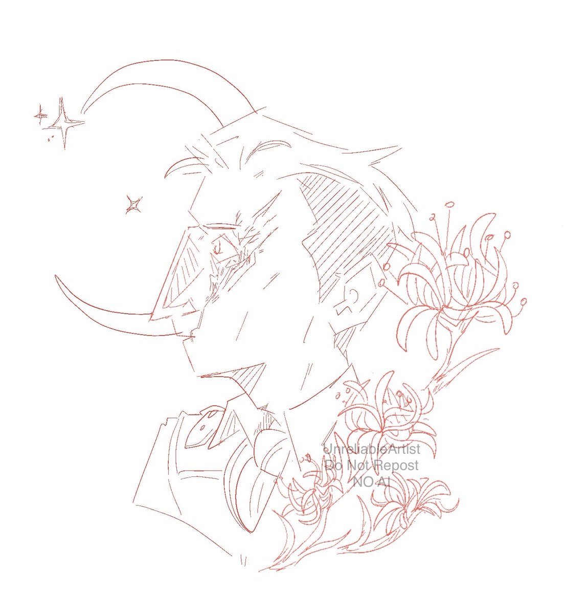 I had to make a matching Silco to go with him- With spider lilies 🌙