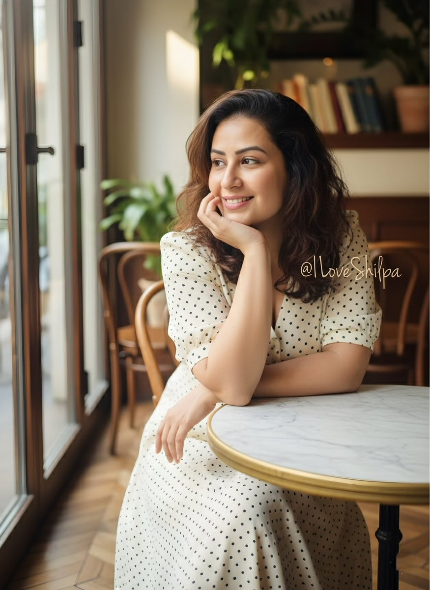 Valentine mornings feel softer when it’s her 🤍☕  
A little calm, a little poetry… just like Shilpa 🌸  

#ShilpaShinde #ValentinesDay #Shilpians