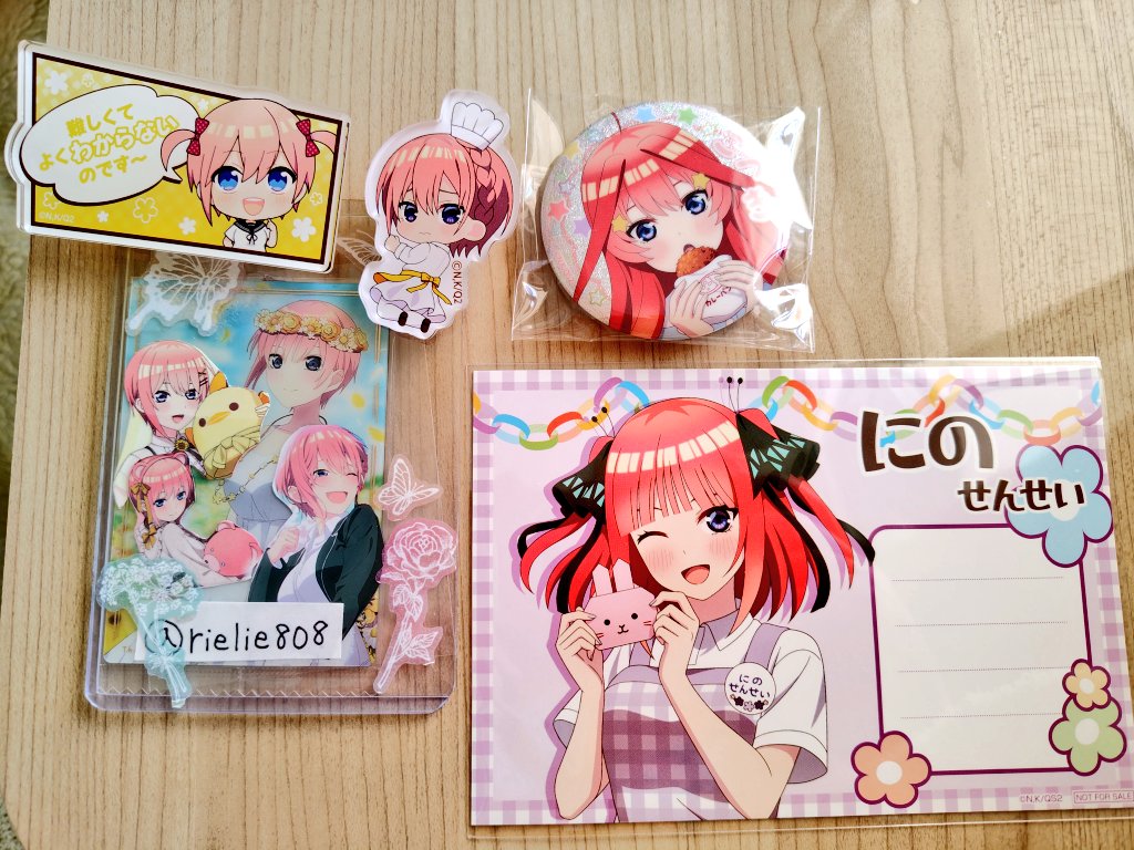 rielie808's tweet photo. 【交換】五等分の花嫁 アニメイト いつつごようちえん 缶バッジ 特典

譲)二乃、五月ちゃん

求)画像2、3枚目一花

お手数をおかけいたしますが
初めましての方は固定ポスト(画像4枚全て)をご確認いただき
検索より気軽にお声かけどうぞよろしくお願いいたします。 https://t.co/MOJJYYpbrV