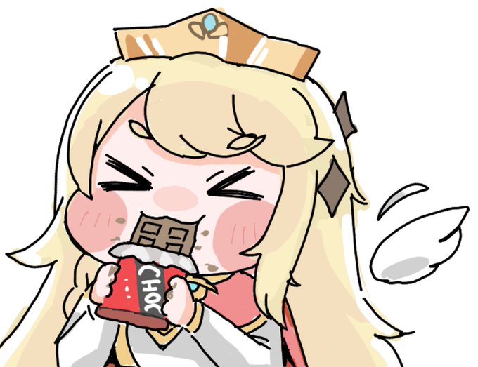 今日はエルフィンにチョコを渡した 