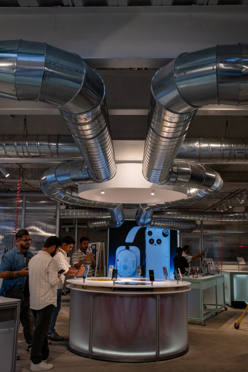 gogiinc's tweet photo. The store showcases Nothing’s signature durability + transparent design language up close.
From build quality to detailing you can actually feel the engineering, not just see it.
#NothingPhone #TechExperience #DesignMatters https://t.co/nLs1WEqFQC