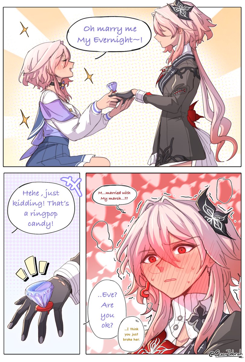 Comically large diamond ring on Vday

#Evermarch