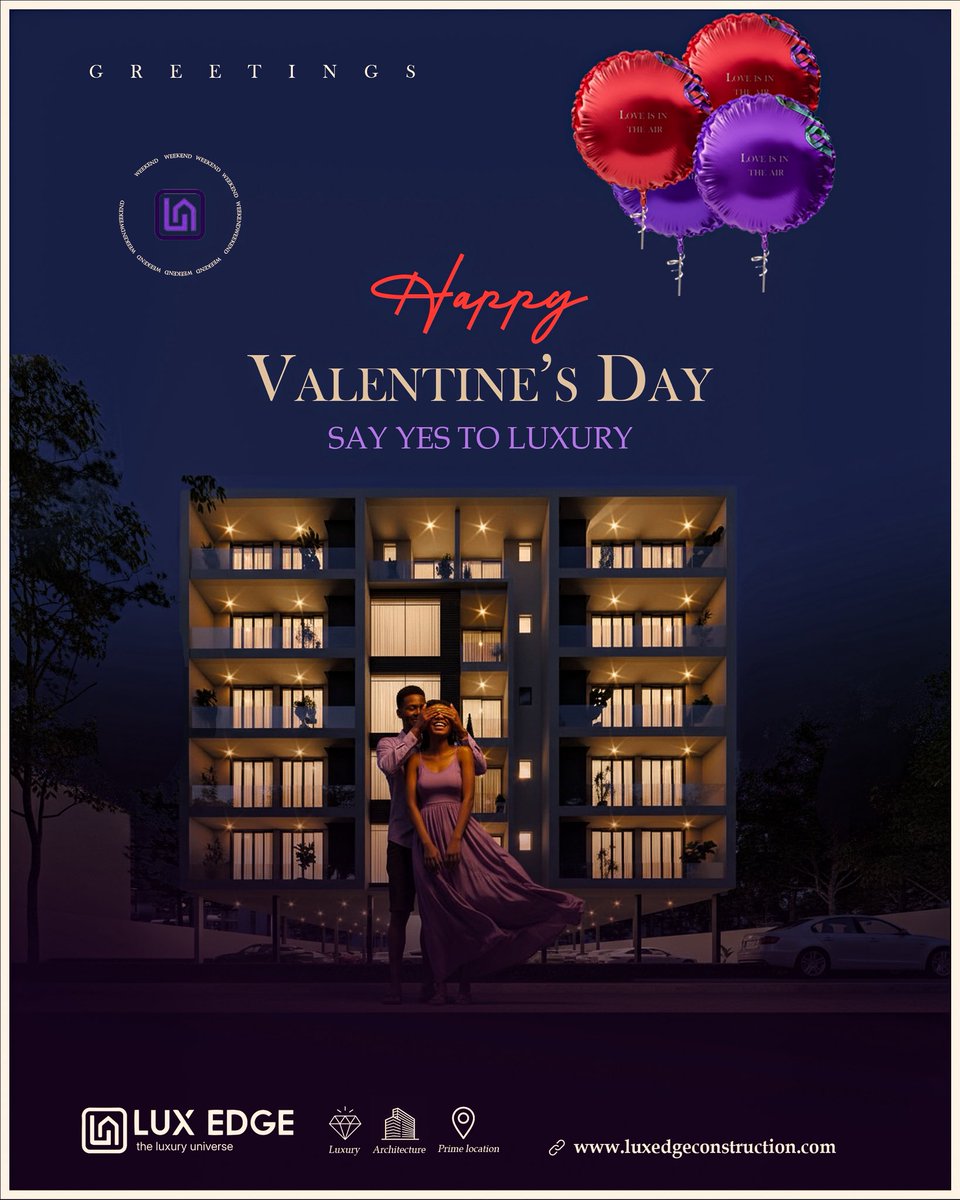 luxedgehomes's tweet photo. Say YES to luxury this Valentine’s Day.
Experience the pinnacle of architecture and prime location with Lux Edge. Happy Valentine’s Day!
https://t.co/wsvKGtZ3FR
#LuxEdge #LuxuryUniverse #ValentinesDay #HighEndLiving #realestategta https://t.co/Inazvi8hy0