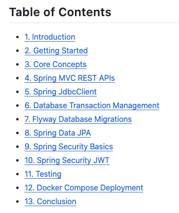 Looking for Spring Boot Crash Course with examples?

Look no further! 👇
github.com/sivaprasadredd…