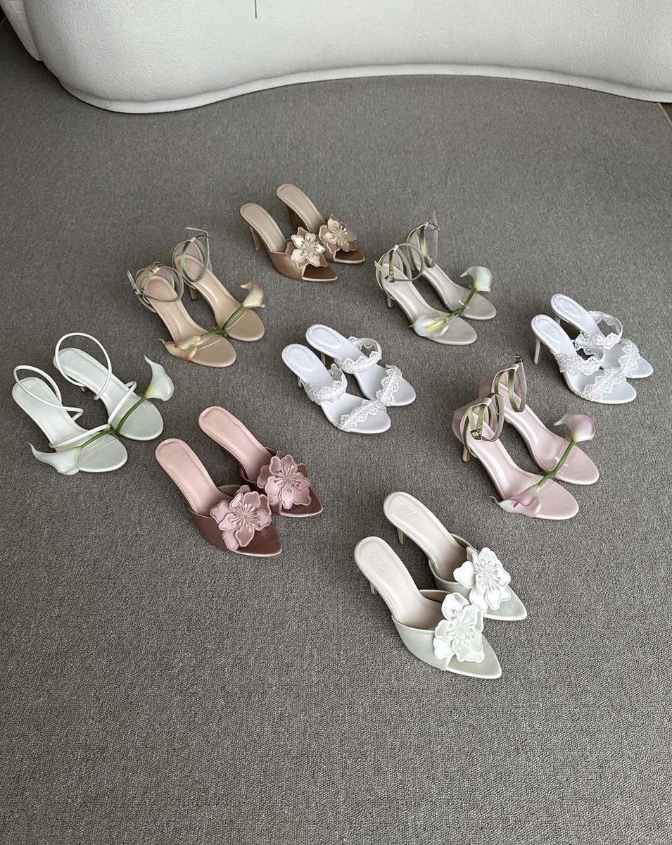Not a fan of heels but THIS ONEEEE?!!! SUMPAH LAWAAA GILAAA 🥹💖 obsessed with the floral details — so dreamy, so soft, so princessy 🌸✨