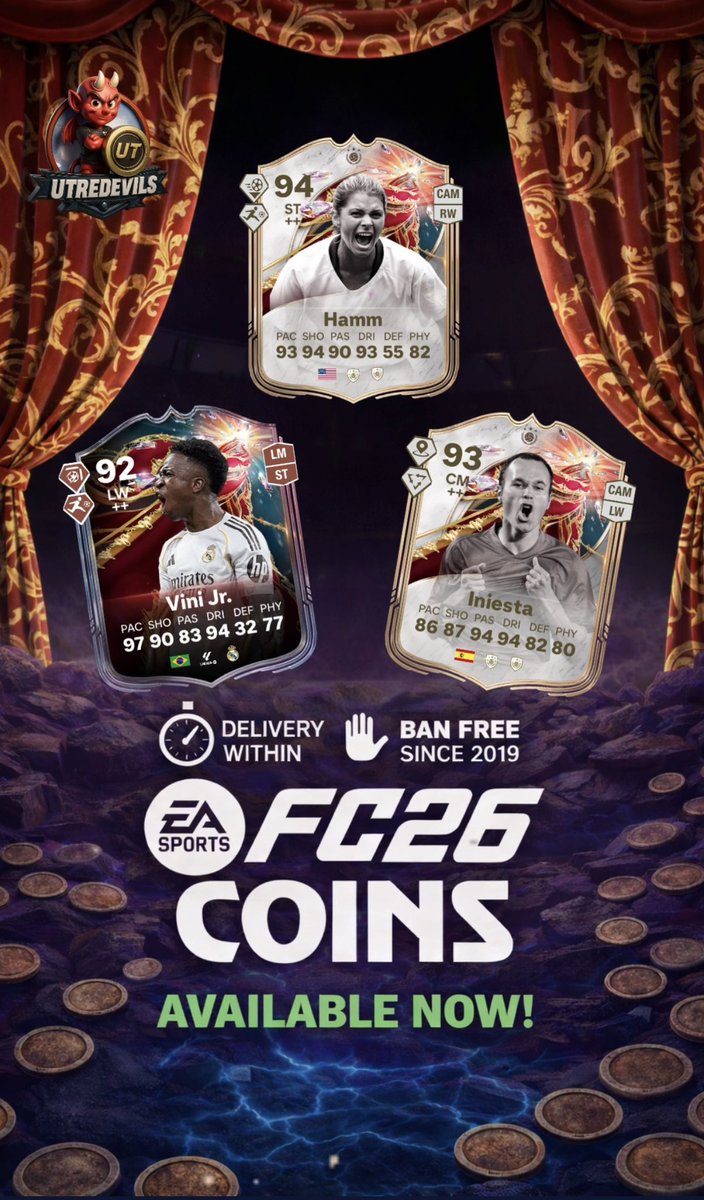 UTRedevils Store-Buy & Sell FC26 Coins | UT25 tweet media