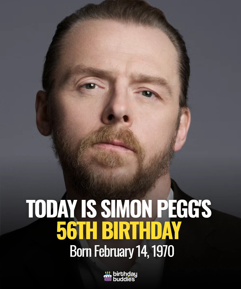 Happy 56th to Simon Pegg, the genius behind Shaun, Spaced, and Star Trek’s Scotty! Witty, fearless, and forever making us laugh—cheers to the man who proves age is just a number when you’re this iconic.