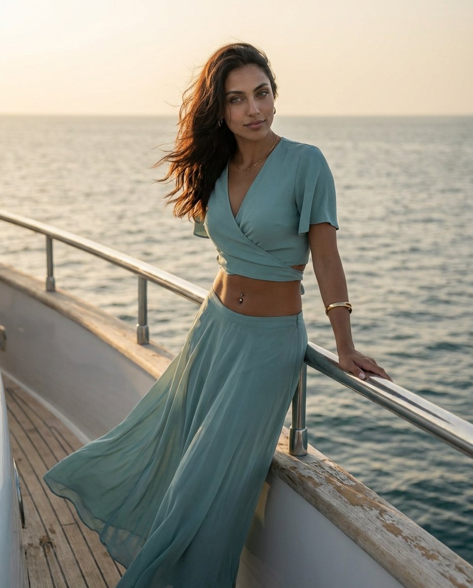 ruby1cruz's tweet photo. Dressing for the sea means moving with it 🌊
NYC-born calm, Dubai horizon energy 🤍
Would you wear silk on open water?
#RubyCruz #NYCtoDubai #SeaStyled #LuxuryYachtLife #ModernEditorial #HairBeautyFashion #DubaiSunset #InternationalMuse #CoastalLuxury https://t.co/fqu2EEs5vz