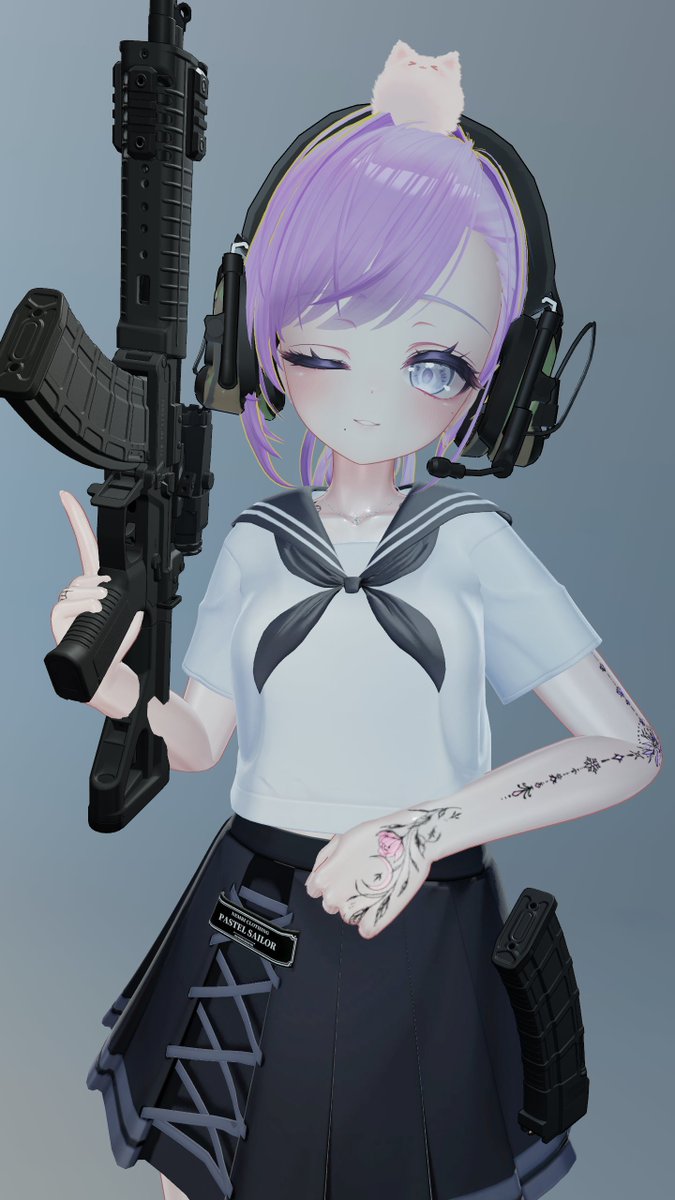 victor05lynn's tweet photo. 武裝JK
裝備:
QBZ 191 by #MimikuWo
Type4 head set by #Tier6performance
服 - Pastel Sailor by #nemnem https://t.co/W5oMobxq5I