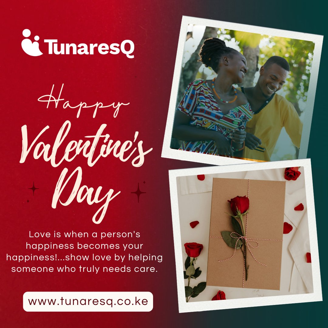 Happy Valentine's Day! 

This Valentine’s, show love by helping someone who truly needs care. tunaresq.co.ke
