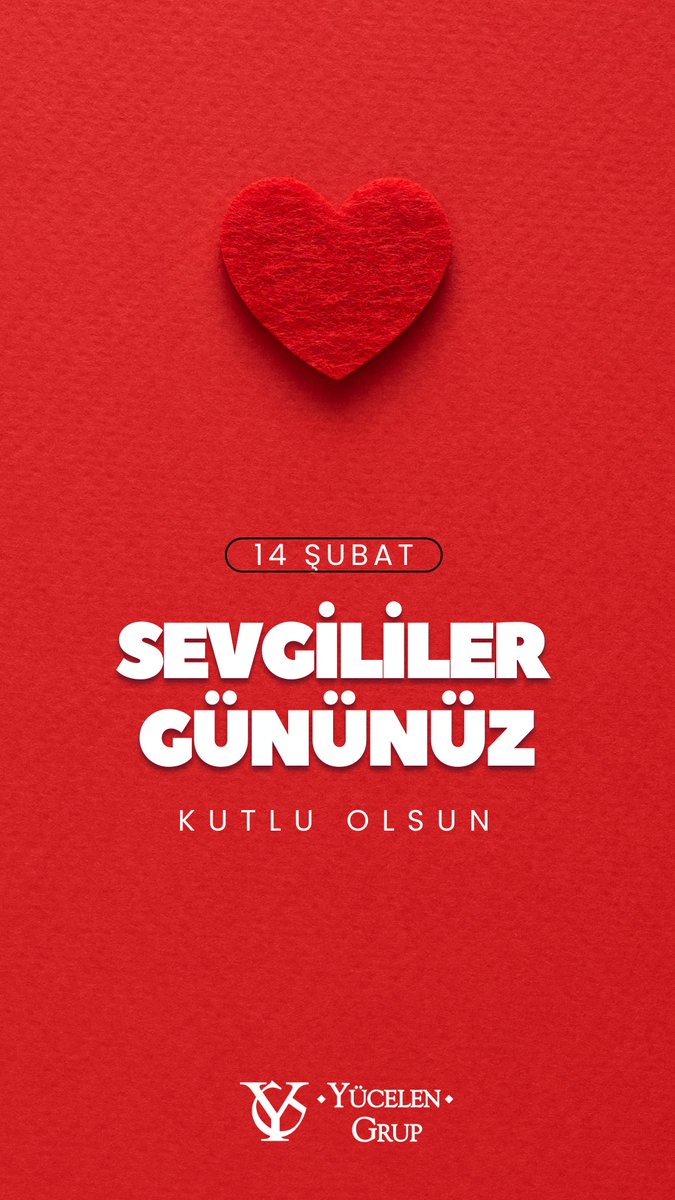 YucelenGrubu's tweet photo. 14 Şubat Sevgililer Günü Kutlu Olsun! https://t.co/iuwgUgFuGP