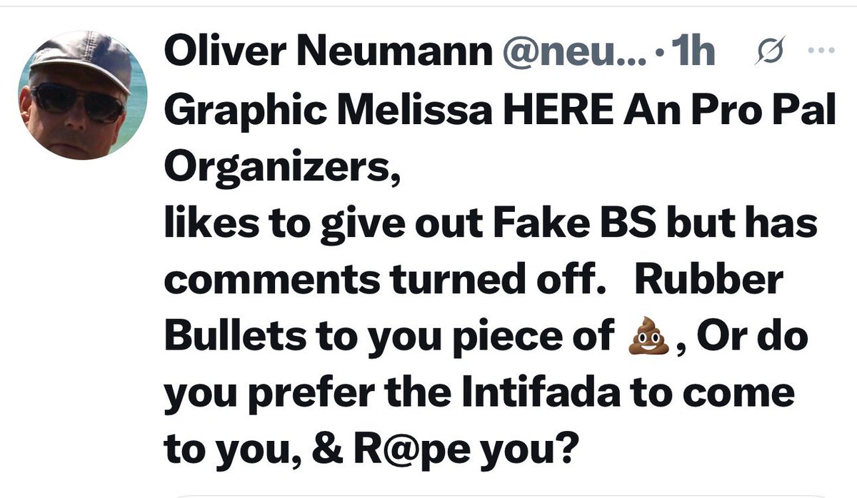 Also <a href="/neumann55_ohm/">Oliver Neumann</a> why is it white men like yourself who seem to love abusing women and wishing rape on them. Again the time as a child I was sexually abused was by an old white man that looked like you.