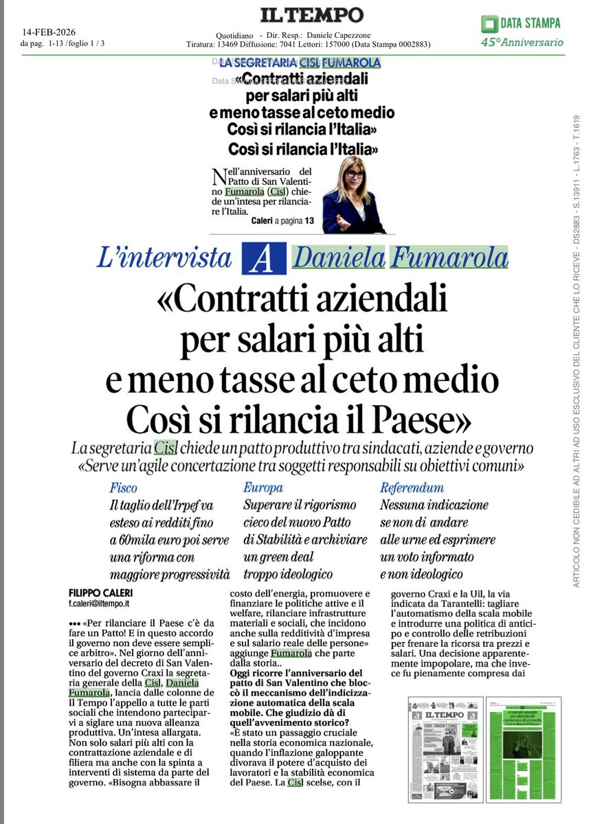 CISL Nazionale tweet media