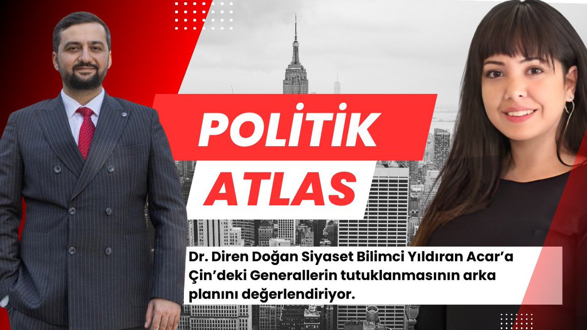 Dr. Diren Doğan Hocamız Politik Atlas YouTube kanalına Çin’deki Generallerin tutuklanmasının arka planını değerlendirdi. <a href="/direndogand/">Dr. Diren Doğan • 迪 朵安</a> 

youtu.be/9ZF3R33lVi4?si…