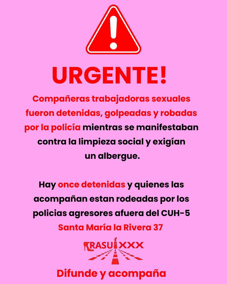 amets_mex's tweet image. @AlessandraRdlv mientras tanto tú mandas reprimir a trabajadoras seuxales y mujeres trans! Exigimos la libertad y reparación de las compañeras detenidas @lleca_org @ClaraBrugadaM @craviotocesar todos ustedes son la misma 💩 no importa su partido!