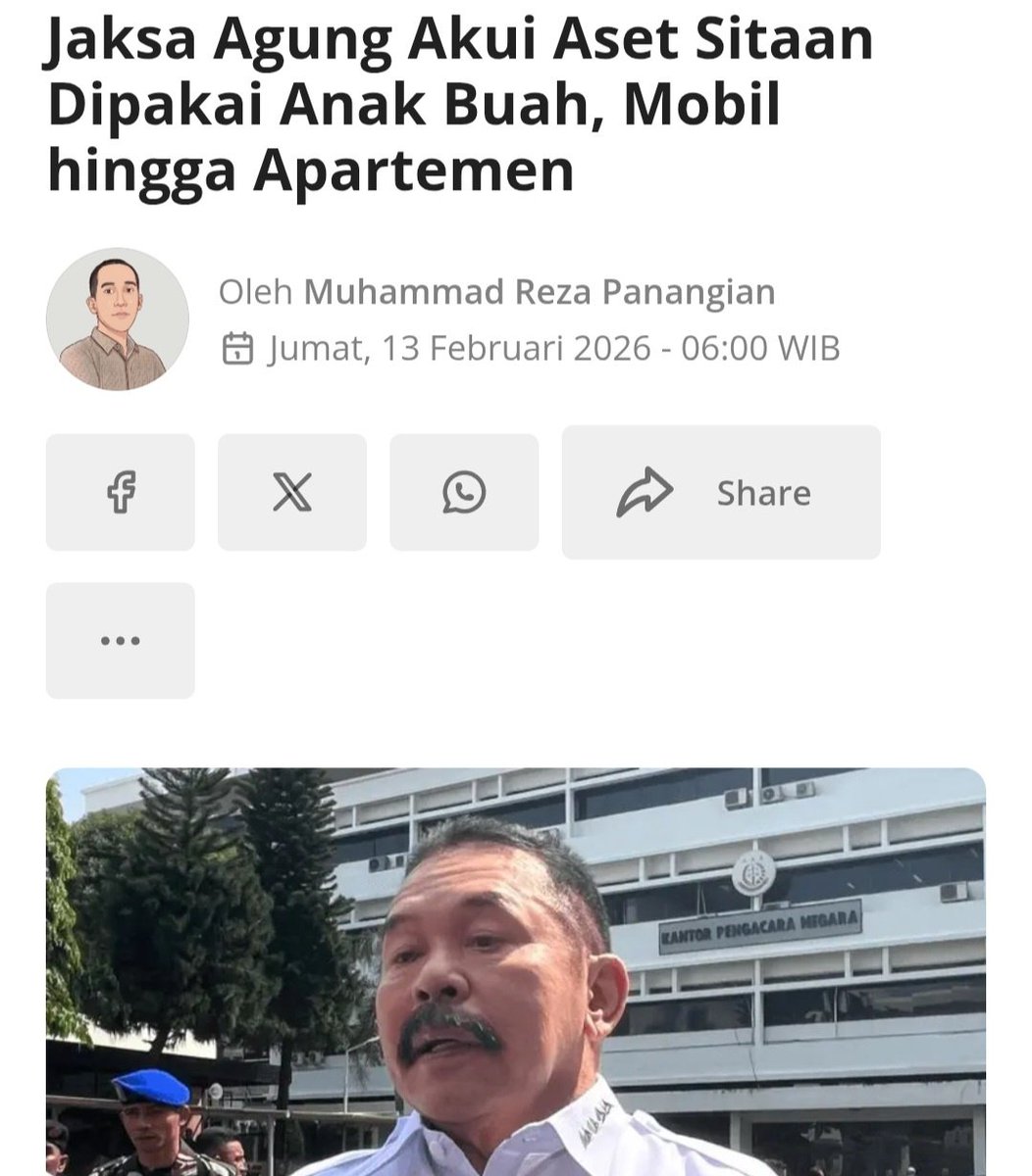 Bagaimana bjsa ASET SITAAN dipakai oleh oknum kejaksaan?

Bukankah aset sitaan itu dikembalikan ke negara?

Bagaimana bisa kita menjaga kepercayaan kepada lembaga ini jika aset sitaan yang harusnya jadi milik negara jadi seolah2 milik oknum Kejaksaan?