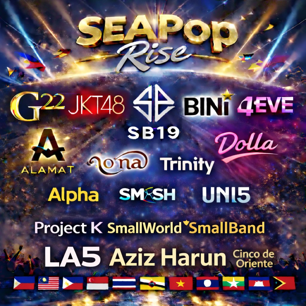 maelm143's tweet photo. Why aren’t we using the Southeast Asian Games as a launchpad for SEAPop? 👀🔥
Halftime stages. Regional pride.💥
Then: festivals 🎶 awards 🏆 collabs 🎤 regional charts 🌏
We don’t wait for the global stage. We BUILD our own.
#SEAblings #SEAPop #SEAMusic
🇵🇭🇮🇩🇲🇾🇸🇬🇹🇭🇻🇳🇧🇳🇰🇭🇱🇦🇲🇲🇹🇱 https://t.co/zQRWv1Dd0x