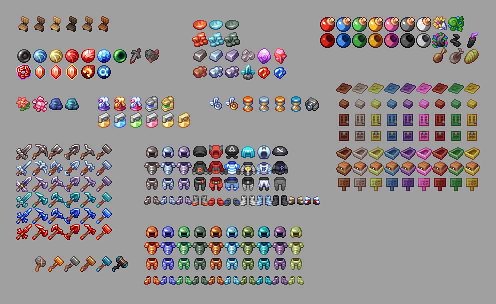 rose_bushes_'s tweet photo. had a horrible stomach virus for the last two days so i didn't get much done but here's all the pixelmon stuff in wildflower style so far :) https://t.co/Zgqjx8CZKZ