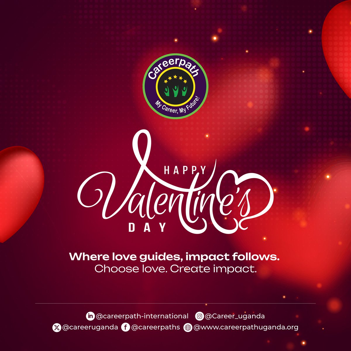 This Valentine’s Day, let love be more than a feeling—let it be a decision. ❤️
Lead with integrity.
Mentor someone.
Show kindness where it’s least expected.
Where love guides, impact follows.
Choose love. Create impact. 💫
#ChooseLove #CreateImpact #CareerPath